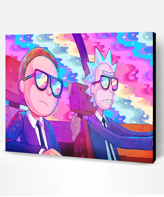 Rick and Morty Cartoon Paint By Number
