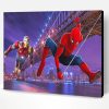 Spider Man And- Iron Man New York Paint By Number