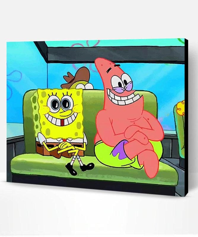 Spongebob- Squarepants And His Friend Paint By Number