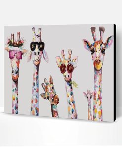 Stylish Giraffes Paint By Number