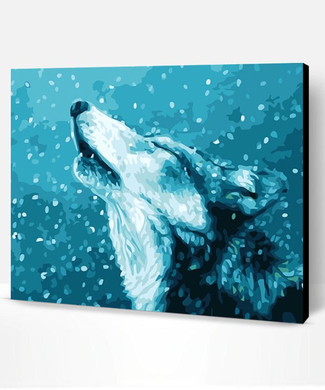 The Howl Of A Lone Wolf Paint By Number