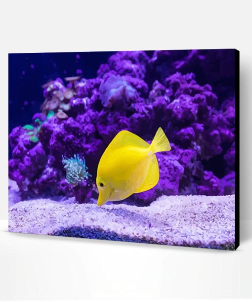 Tropical Yellow Fish Paint By Number