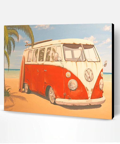 Vintage VW Bus Paint By Number