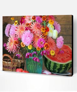 Watermelon Flowers Paint By Number