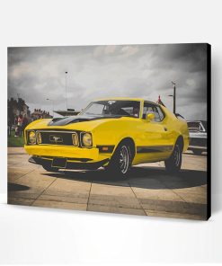 Yellow Mustang Paint By Number