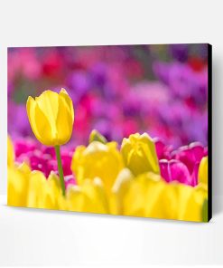 Yellow Tulip Flowers Paint By Number