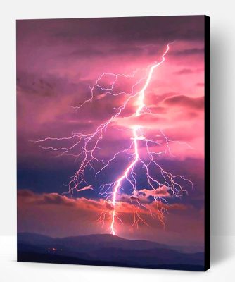 Aesthetic Lightning Sky Paint By Number