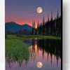 Beautiful Moon Reflect Paint By Number
