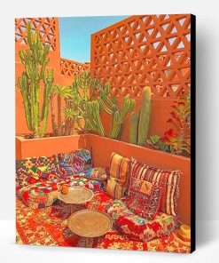 Beautiful Moroccan Living Room Paint By Number