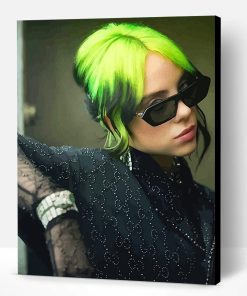 Green Hair Billie Eilish Paint By Number
