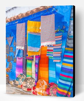 Colorful Moroccan Souk Paint By Number