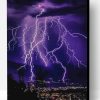 Lightning Purple Sky Paint By Number