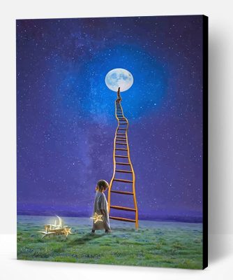 Stairway To Moon Paint By Number