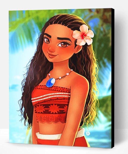 Beautiful Princess Moana Paint By Number