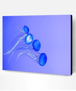 Blue Jellyfish Paint By Number