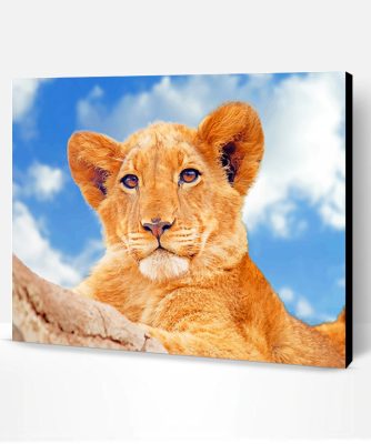 Lioness Under Blue Sky Paint By Number