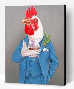 Dressed Up Chicken Paint By Number