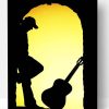 Guitarist Silhouette Paint By Number