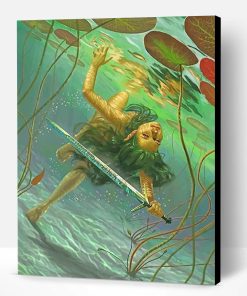 Witcher Lady Of The Lake Card Paint By Number