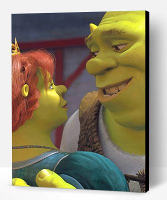 The Perfect couple Shrek and Fiona Paint By Number