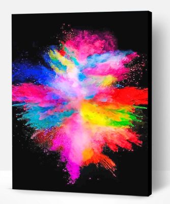 Rainbow Smoke Paint By Number