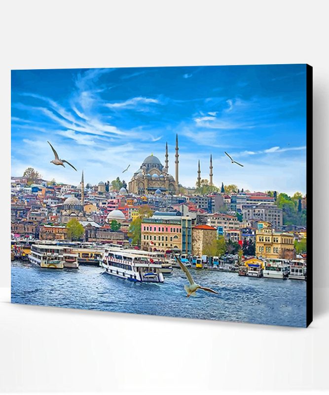 Istanbul Skyline Paint By Number