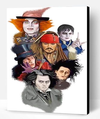 Johnny Depp Characters Paint By Number