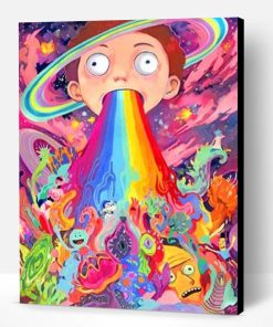 Morty Smith Rainbow Paint By Number