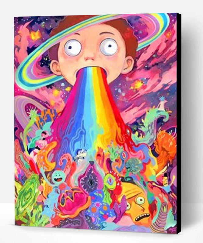 Morty Smith Rainbow Paint By Number