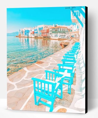 Mykonos Island Greece Paint By Number