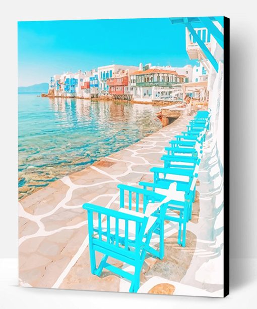 Mykonos Island Greece Paint By Number