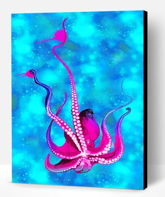 Pink Octopus Paint By Number