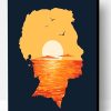 Silhouette Man Sunset Paint By Number