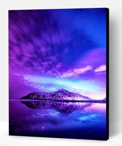Beautiful Purple Sky Paint By Number