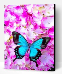 Gorgeous Blue Butterfly Paint By Number