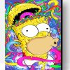 Crazy Homer Simpson Paint By Number