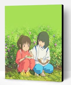 Cute Chihiro And Haku Talking Paint By Number
