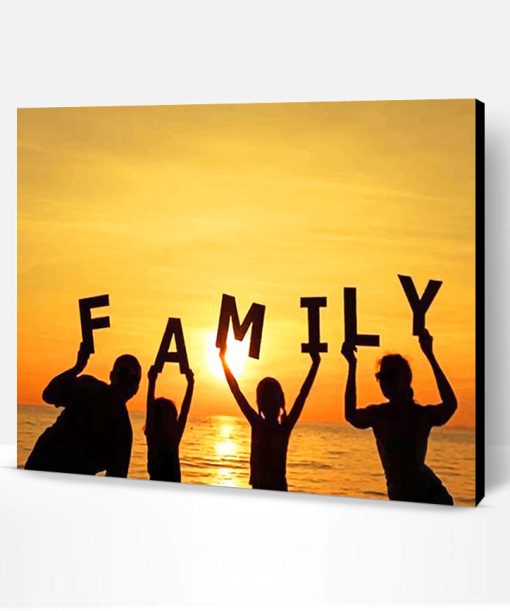 Family Goals Silhouette Paint By Number