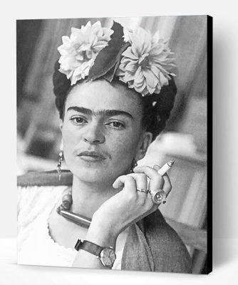 Frida Black And White Paint By Number