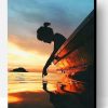 Girl Silhouette Sunset Paint By Number