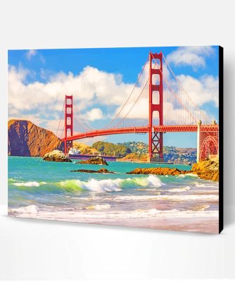 Golden Gate Bridge California Paint By Number