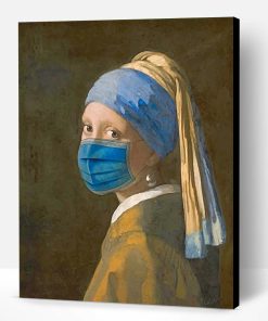 Johannes Vermeer Wearing A Mask Paint By Number