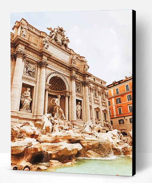 Trevi Fountain Rome Paint By Number