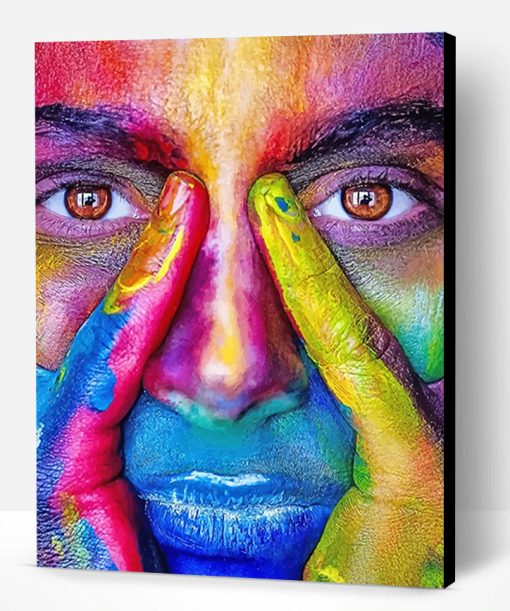 Abstract Colorful Woman Paint By Number