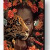 African Woman Tiger Paint By Number
