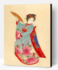 Ancient Japan Woman Dancer Paint By Number