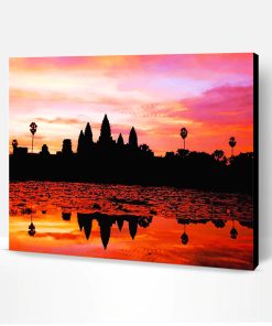Angkok Wat Sunset Paint By Number