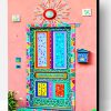 Artistic Colorful Door Paint By Number