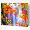 Beautiful Waterfall Autumn Paint By Number