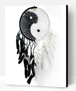 Black and White Dream Catchers Paint By Number